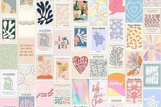 Motivational Wall poster aesthetic room decor