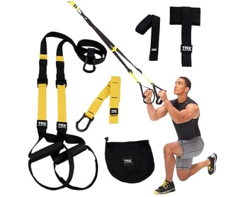 a man doing a pull up resistance band workout equipment amazon