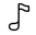 Icono de una nota musical que representa las fiestas y eventos musicales disponibles en Maiorca Unlocked