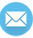 a blue and white envelope with a white envelope