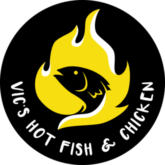 Vic's hot fish & chicken logo