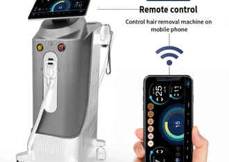 Smart tech remote control diode laser hair removal machine