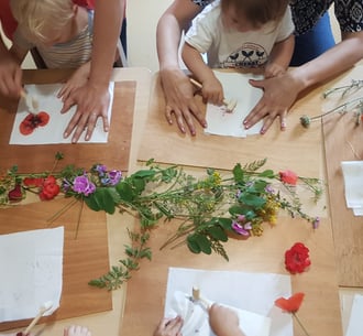 atelier d'impression végétale, démarche de création durable