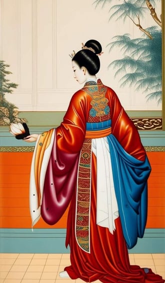 Văn Đức phu nhân cầm trầm hương thiên nhiên
