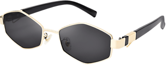 minimalistic retro small oval sunglasses
