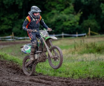 Motocross rider, Babel, North Wales, UK
