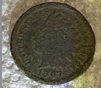 1907 Indian head penny