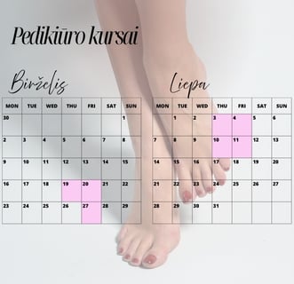 Pedikiūro kursai