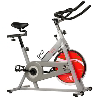Silver exercise bike