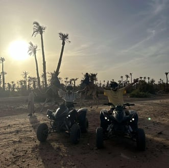 Quad biking in the Moroccan desert