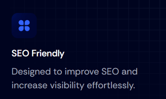 Service offered includes SEO Services that enhance site visibility