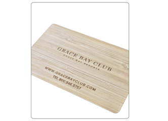 Carte RFID en bois avec gravure laser pour serrure d'hôtel