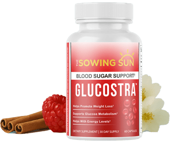 Glucostra Official Logo – Natural Supplement for Blood Sugar Support with 180-Day Guarantee