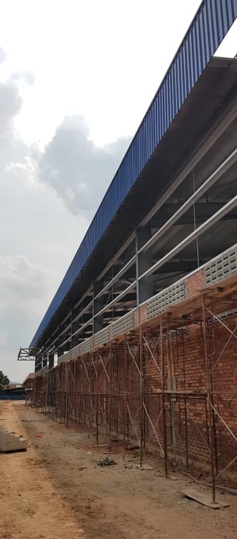Factory under construction in KL Selangor by Shockwave Builders