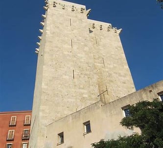 Elephant Tower in the historic centre of Cagliari