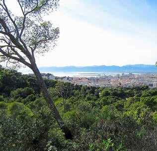 Panoramic view of Cagliari’s Gulf from the hillside