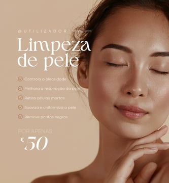 Post de instagram para clinica de estetica