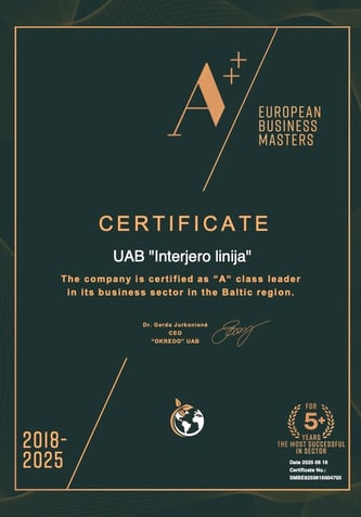 European Business Master 2025 certificate