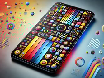 Auf dem Foto ist ein Smartphone samt Apps zu sehen @KreaAI