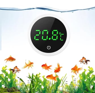 Termómetro de Acuario, ORIA Termómetro para Pecera Pantalla LED, Digital de Alta Precisión