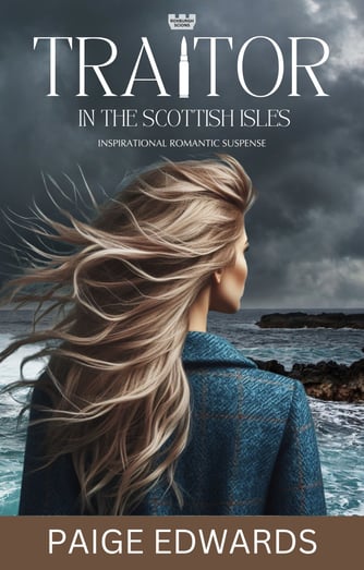 a woman with long hair and a blue jacket looking across ocean water