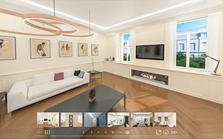 capture de visite virtuelle d'un appartement 