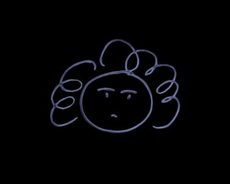 My self-portrait doodle, hand drawn by Wendy Boey