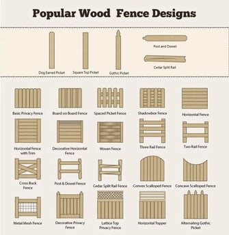 a wood fenced in fenced in area with a wooden fence