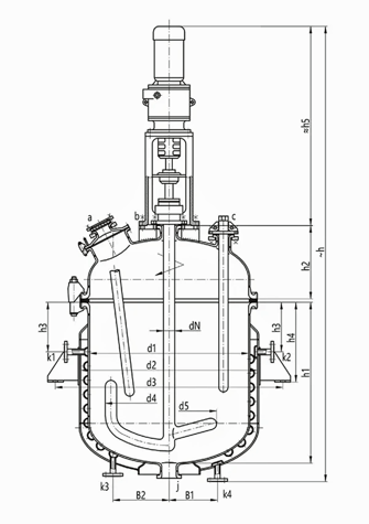 glass lined chemical reactor / vessel / storage tanks