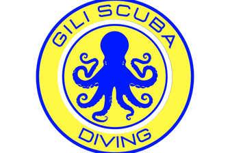 Official Gili Scuba Diving logo, your boutique dive center on Gili Trawangan, Indonesia.