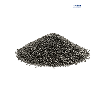a pile of Trident Abrasive Steel Shot