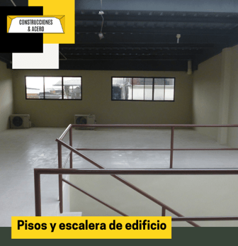construcción de edificio y con diseño de 3 pisos