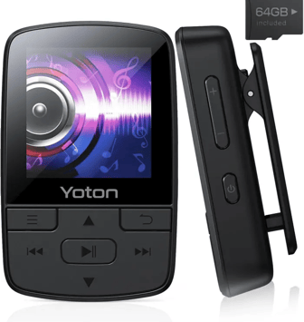 YOTON Reproductor MP3 de 64 GB con Bluetooth 5.2