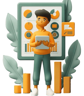 clauviar: a man standing in front of a large screen