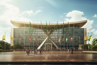 Government buildings in Addis Ababa, Ethiopia