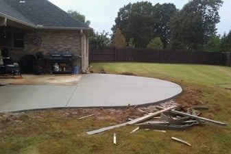 newly finished patio concrete contractors huntsville al