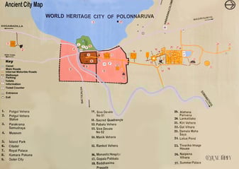 Polonnaruwa Ancient City Map