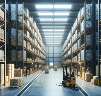 výrobní a skladovací haly, průmyslové parky, továrny