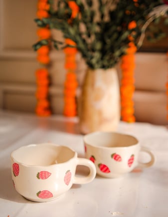 Strawberry Cup , Valentines Cup