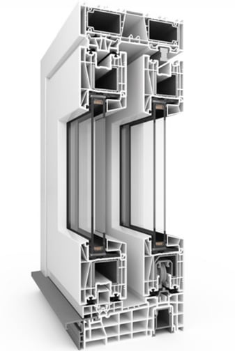 a window frame with a window and a window with a view of the outside