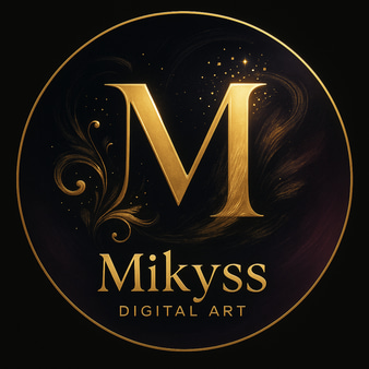 Mikyss digital art logo