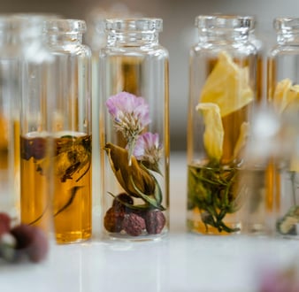 skincare glass bottles