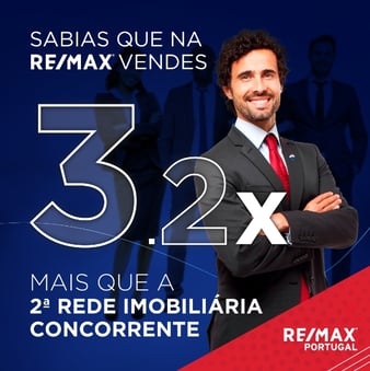 Uma carreira com oportunidade para venderes 3,2 x mais que a 2a rede imobiliária concorrente.