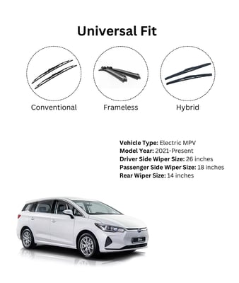 Prootto wiper blade for BYD e6 electric MPV