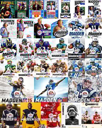 all of the madden games (circa 2023)
