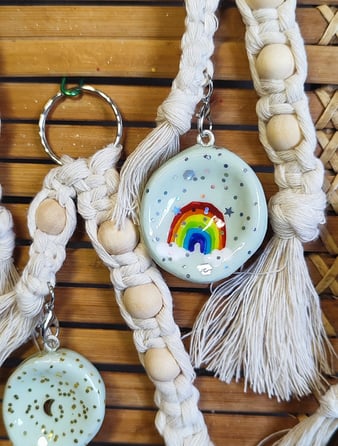 Porte-clés bien-être worry stone porte-clés personnalisés