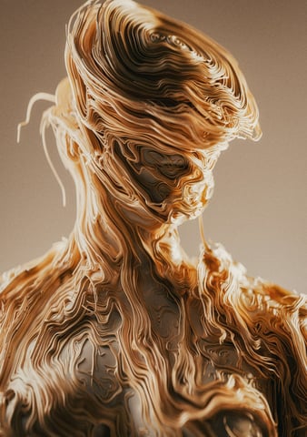image of chocolate human digital art