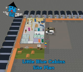 Little Blue Cabins Site Plan