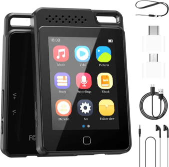 BOOTEEK Reproductor MP3 de 64 GB con Pantalla Táctil de 2,4 "