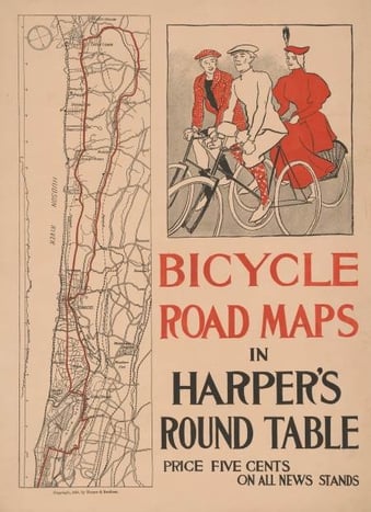 bicycle road maps in harperas round table Oops Proof Guide Bicycle Commuter Tips: Lessons from a Decade on Two Wheels